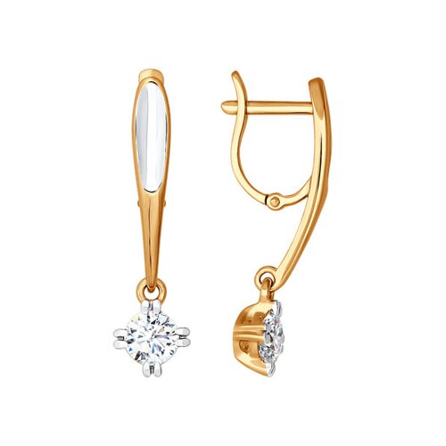 

Серьги SOKOLOV из золота со Swarovski Zirconia