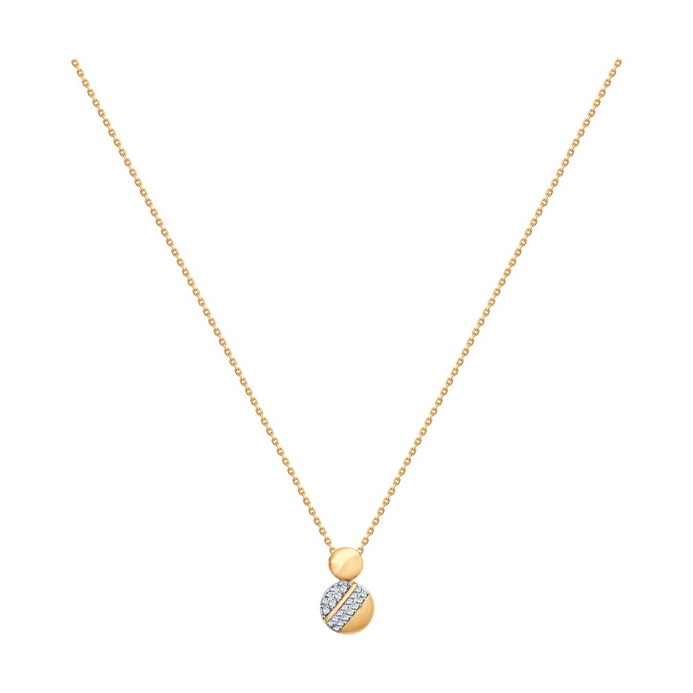 

Колье SOKOLOV из золота со Swarovski Zirconia