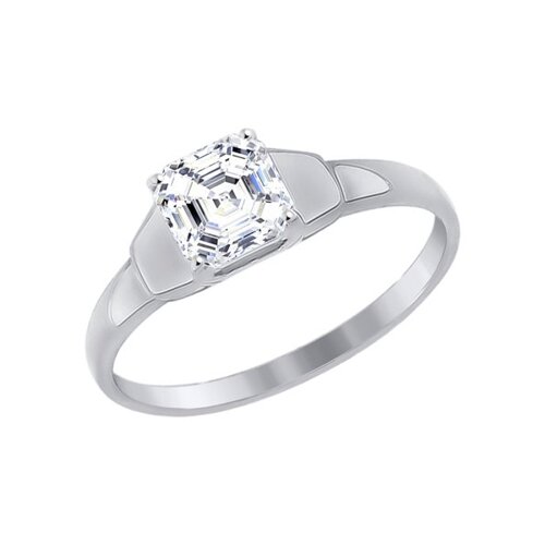 

Помолвочное кольцо SOKOLOV из белого золота со Swarovski Zirconia