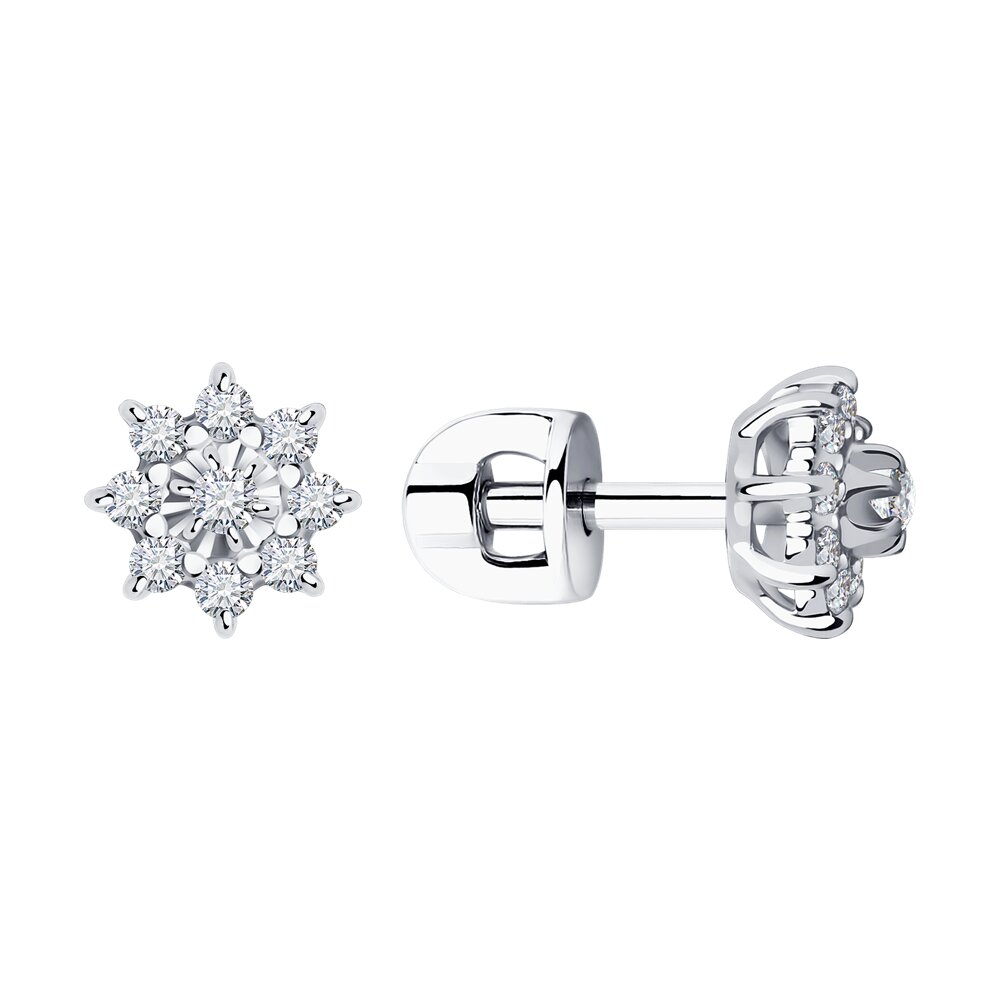 

Серьги SOKOLOV Diamonds из белого золота с бриллиантами