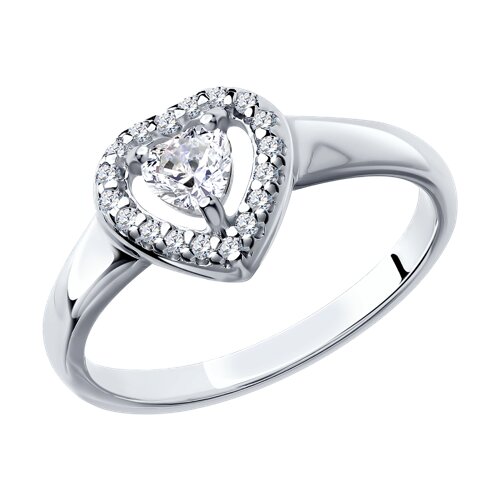 Кольцо из серебра со Swarovski Zirconia