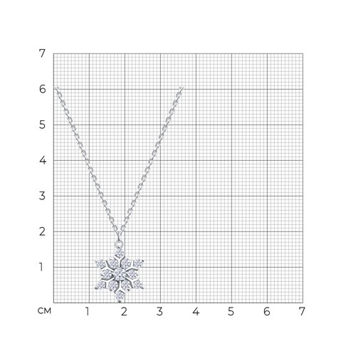 Колье из серебра с фианитами - фото 5