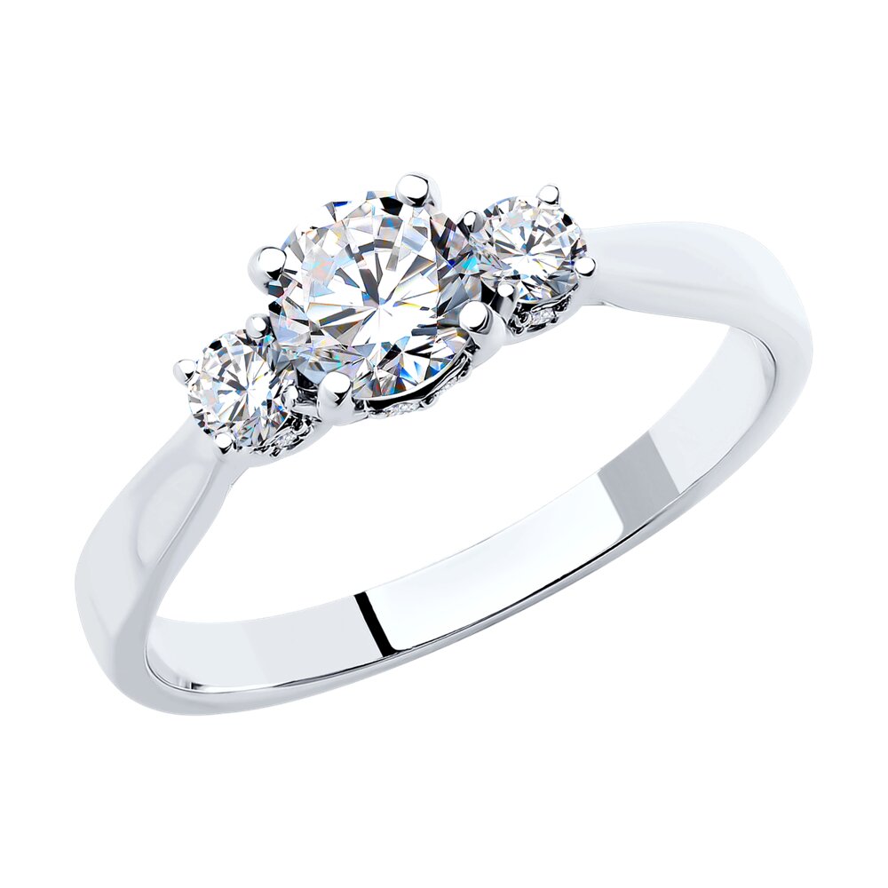 

Кольцо SOKOLOV Diamonds из белого золота с бриллиантами