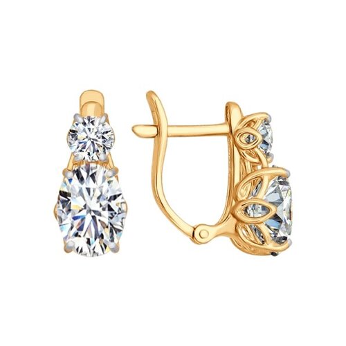 

Серьги SOKOLOV из золота со Swarovski Zirconia