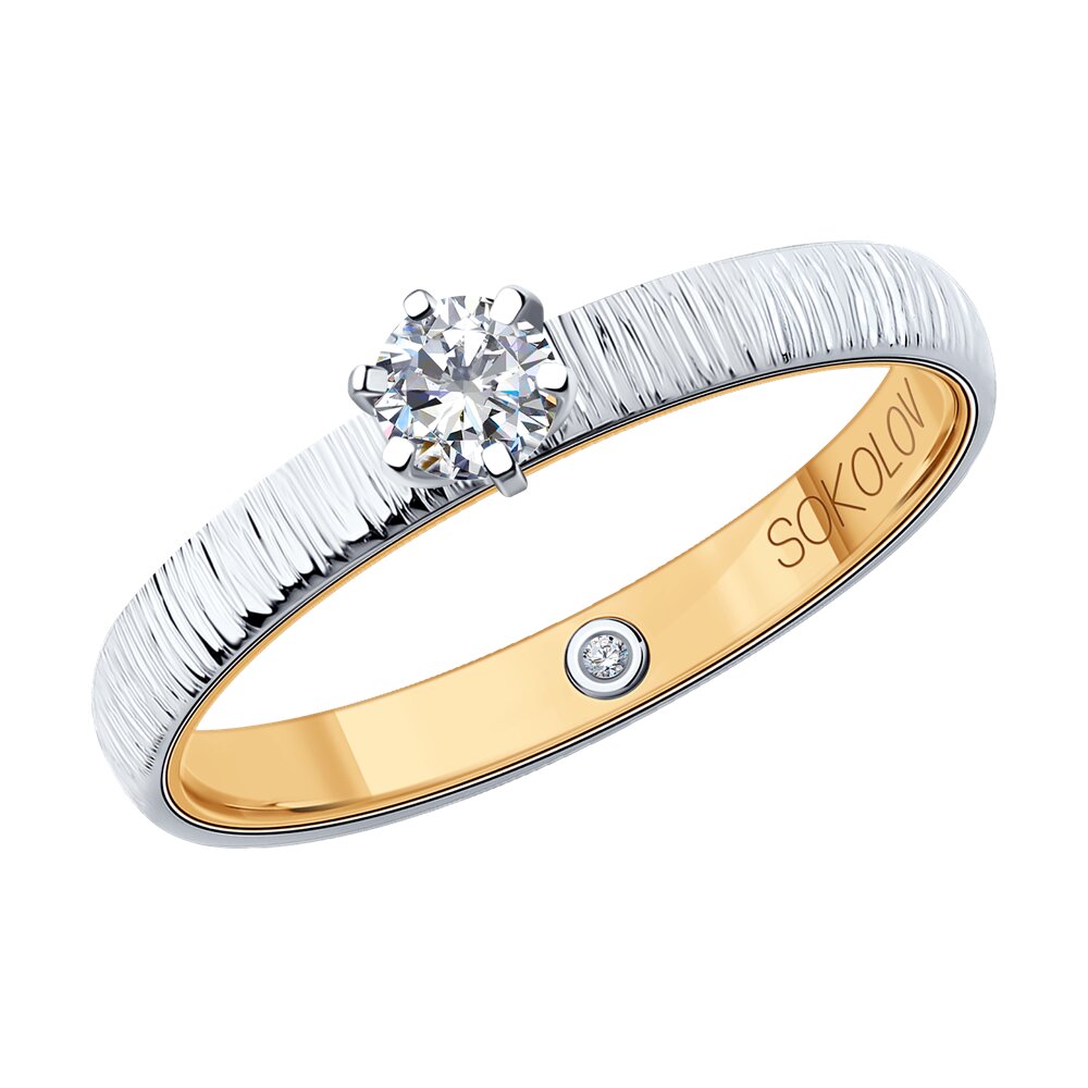 

Кольцо SOKOLOV Diamonds из комбинированного золота с бриллиантами