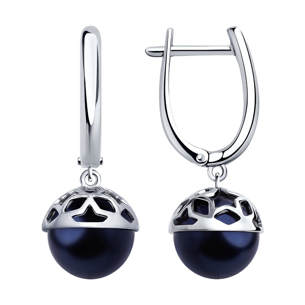 

Серьги SOKOLOV из серебра с жемчугом Swarovski