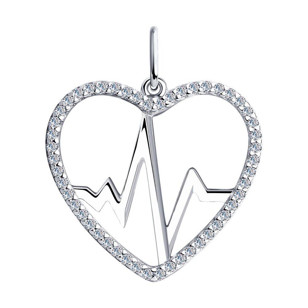 фото Подвеска sklv из серебра в форме сердца
