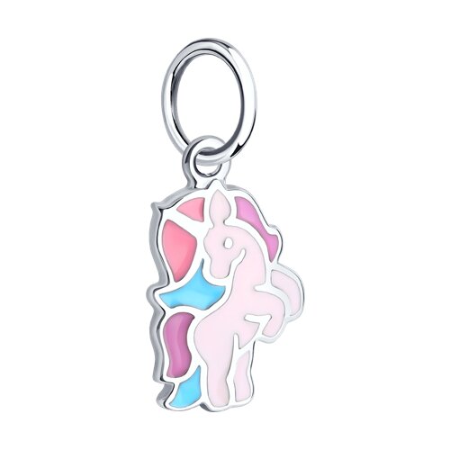 Подвеска из серебра с эмалью - фото 2