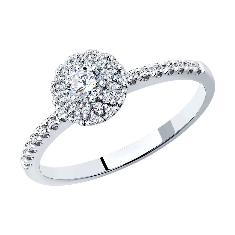 

Кольцо SOKOLOV Diamonds из белого золота с бриллиантами
