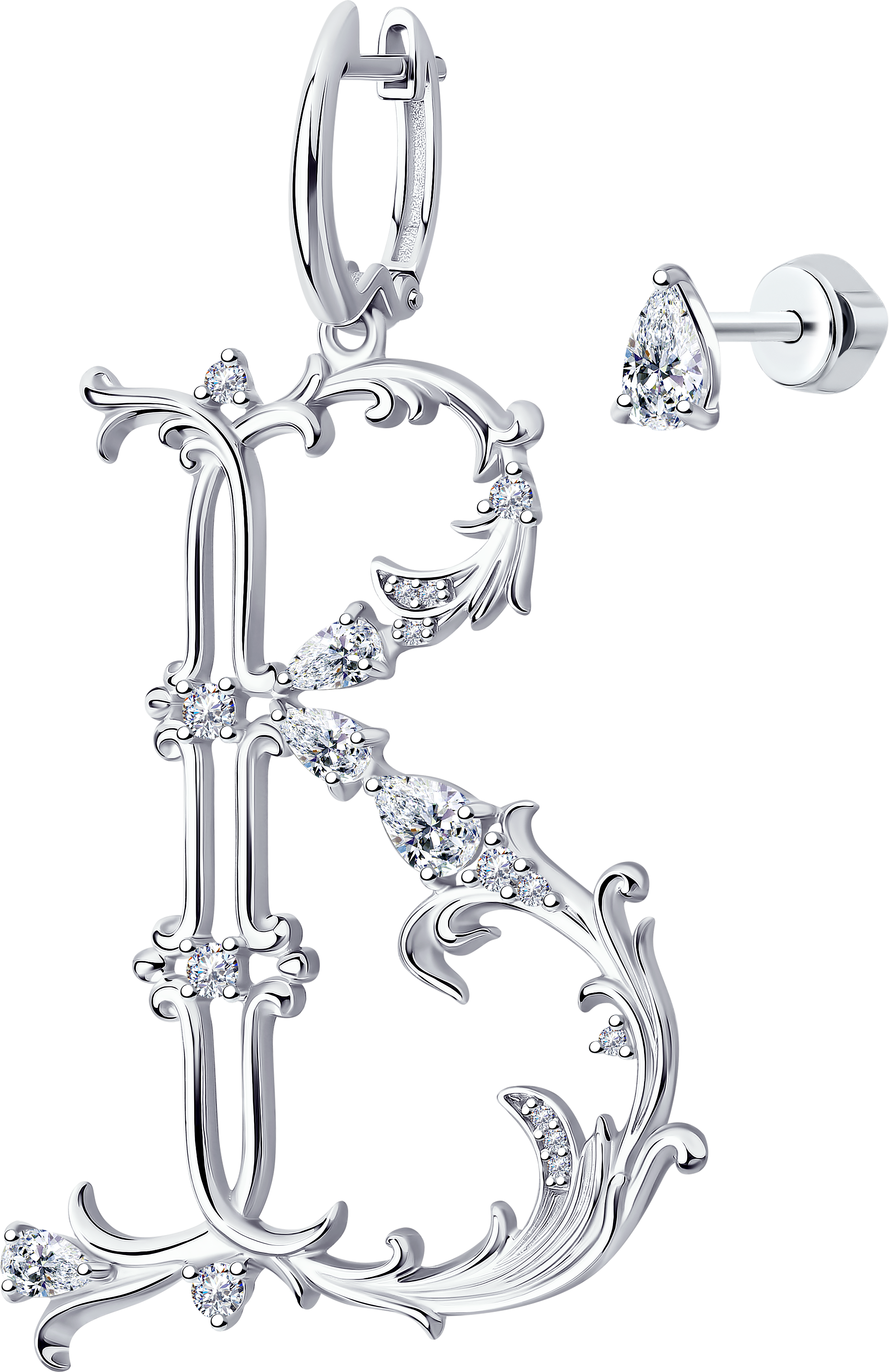 Серьги SOKOLOV из серебра с фианитами 3440₽