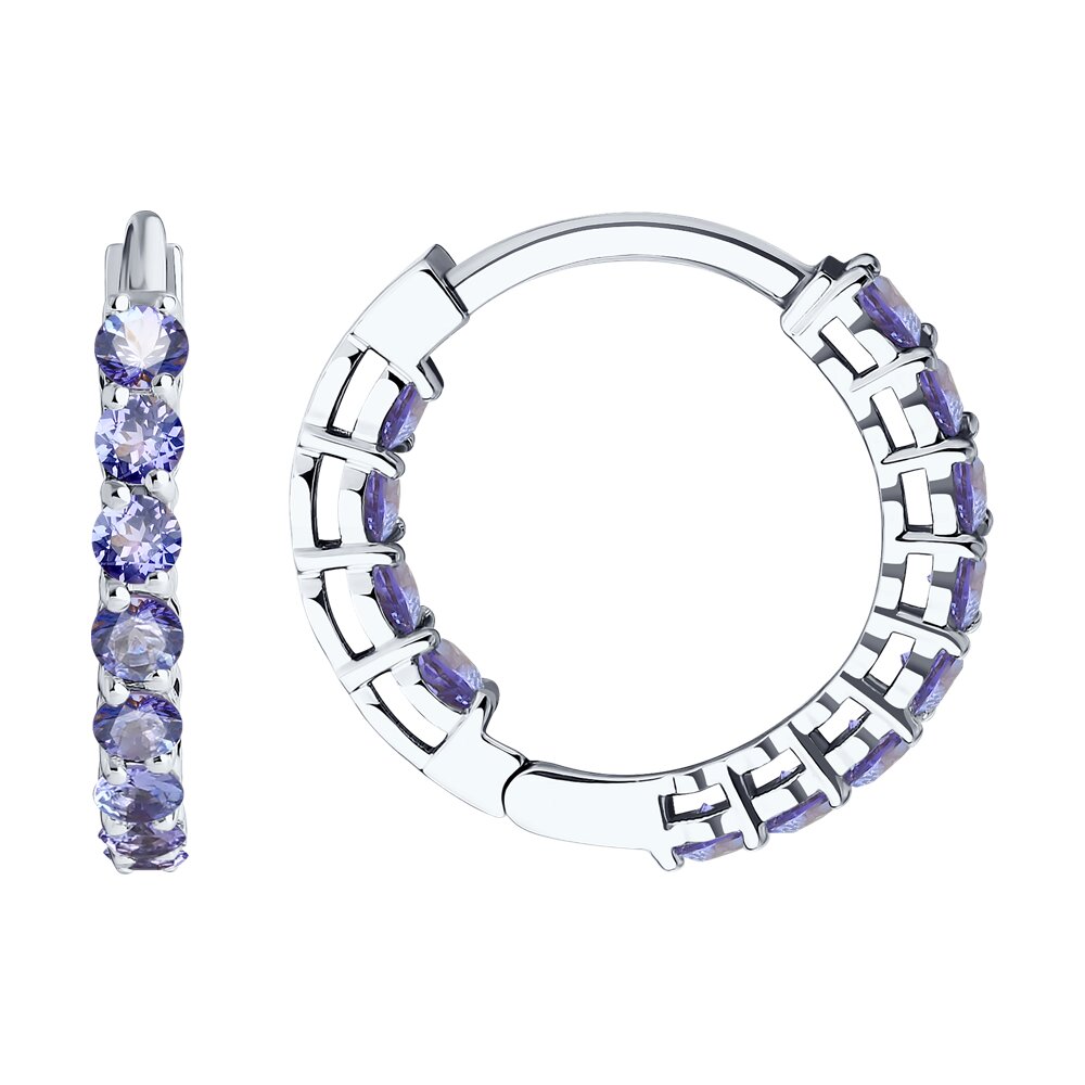 

Серьги SOKOLOV Diamonds из белого золота с танзанитами