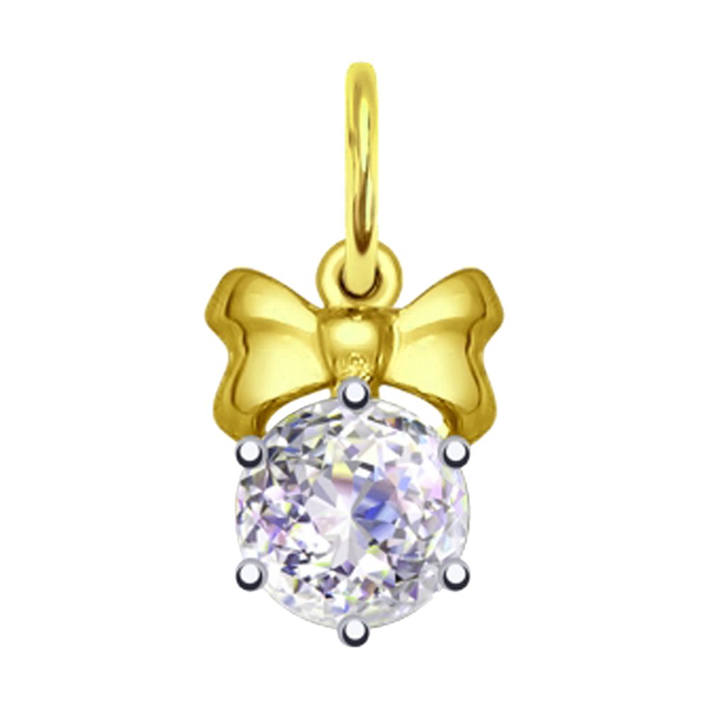 

Подвеска SOKOLOV из желтого золота со Swarovski Zirconia