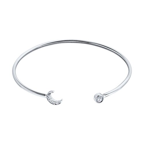 Браслет из серебра с фианитами - фото 1