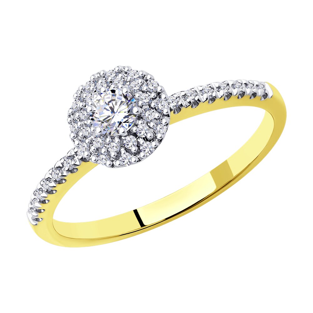 

Кольцо SOKOLOV Diamonds из комбинированного золота с бриллиантами
