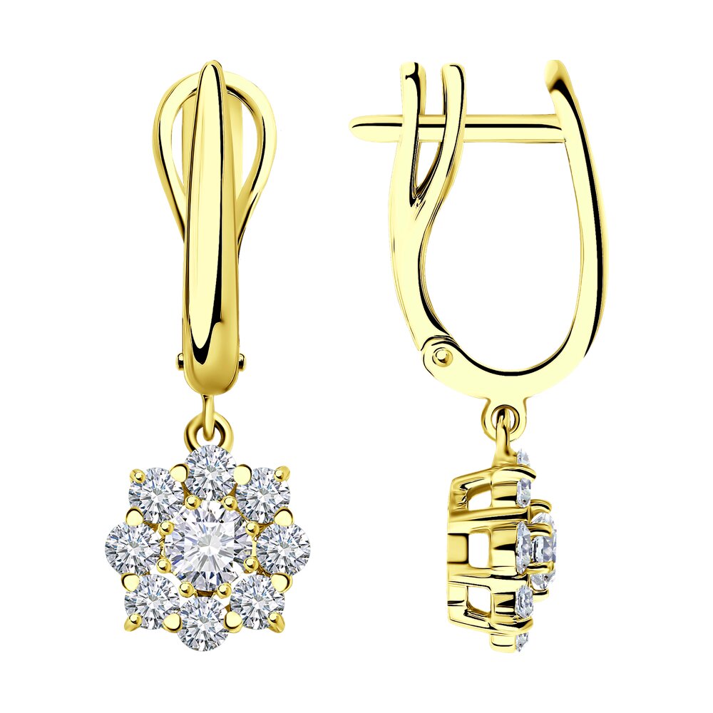 

Серьги SOKOLOV Diamonds из желтого золота с бриллиантами