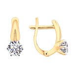 Серьги из серебра со Swarovski Zirconia