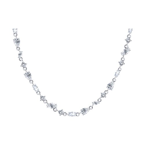 Колье из серебра с фианитами - фото 1