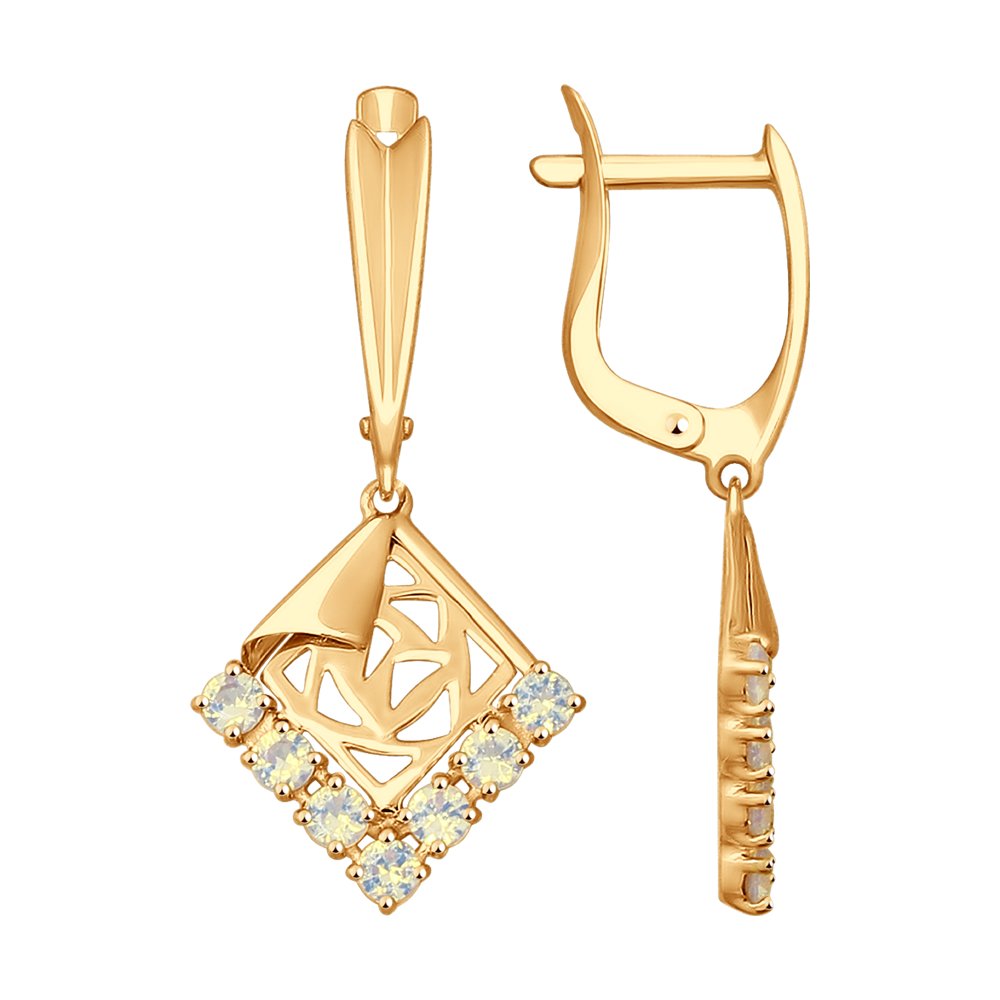 

Серьги SOKOLOV из золота с ситаллами