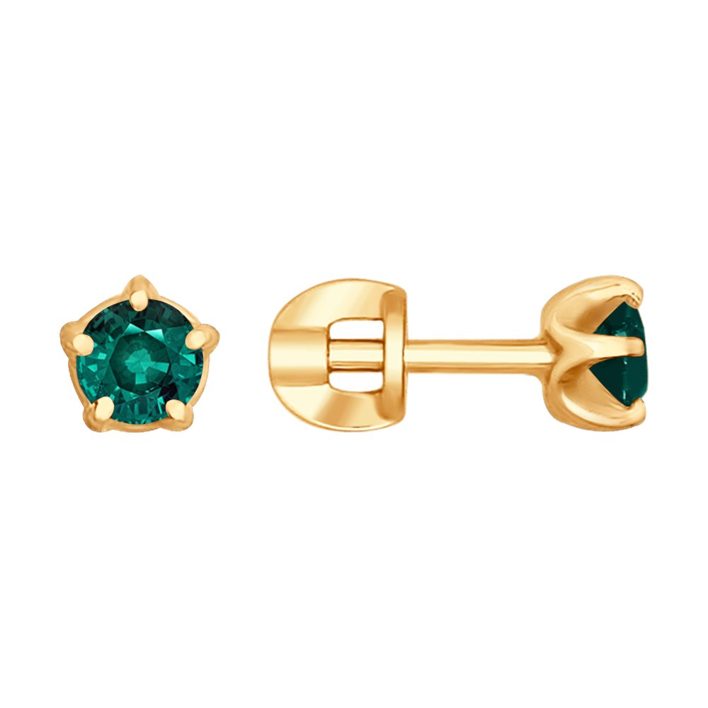 

Серьги SOKOLOV Diamonds из золота с изумрудами