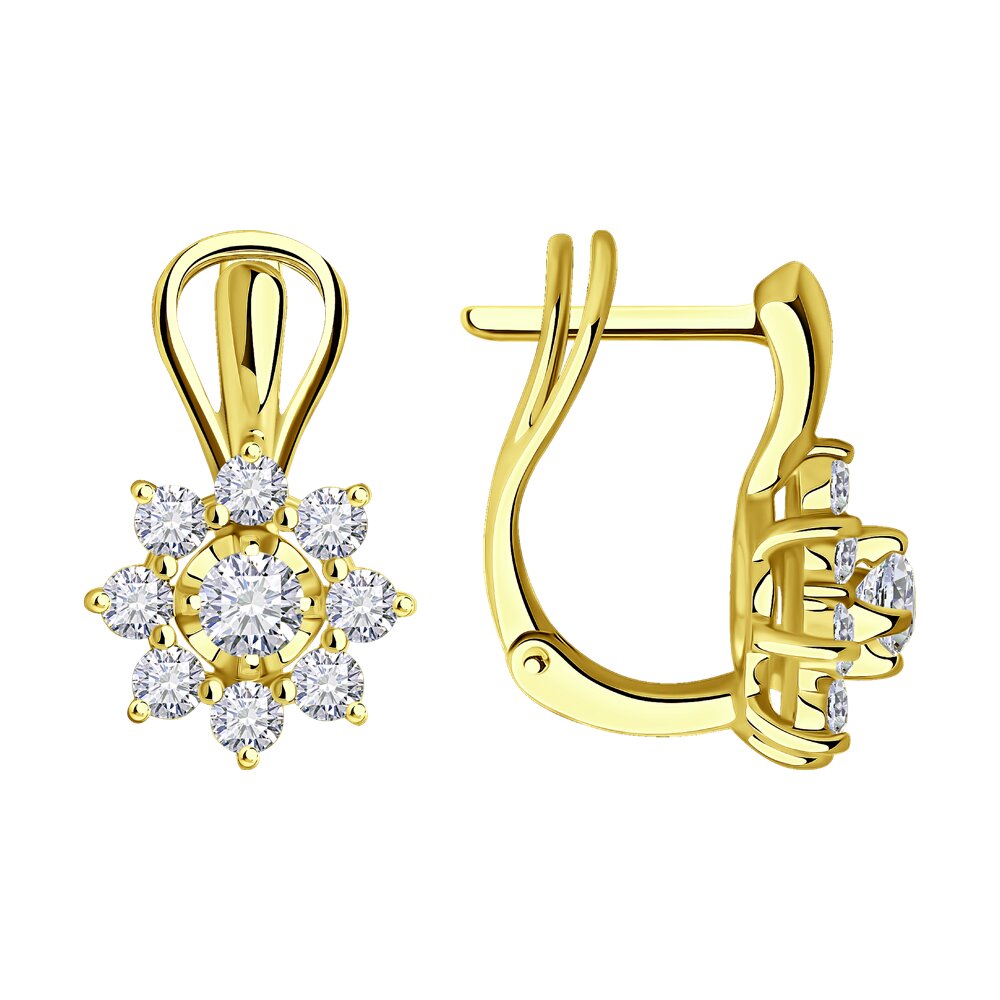 

Серьги SOKOLOV Diamonds из желтого золота с бриллиантами