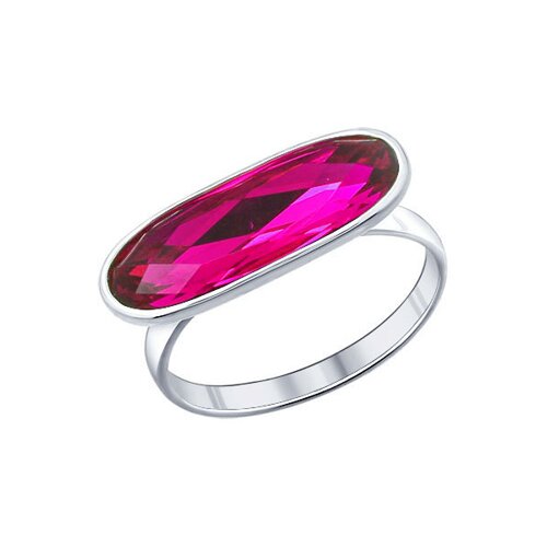 

Кольцо SOKOLOV из серебра с сиреневым кристаллом swarovski
