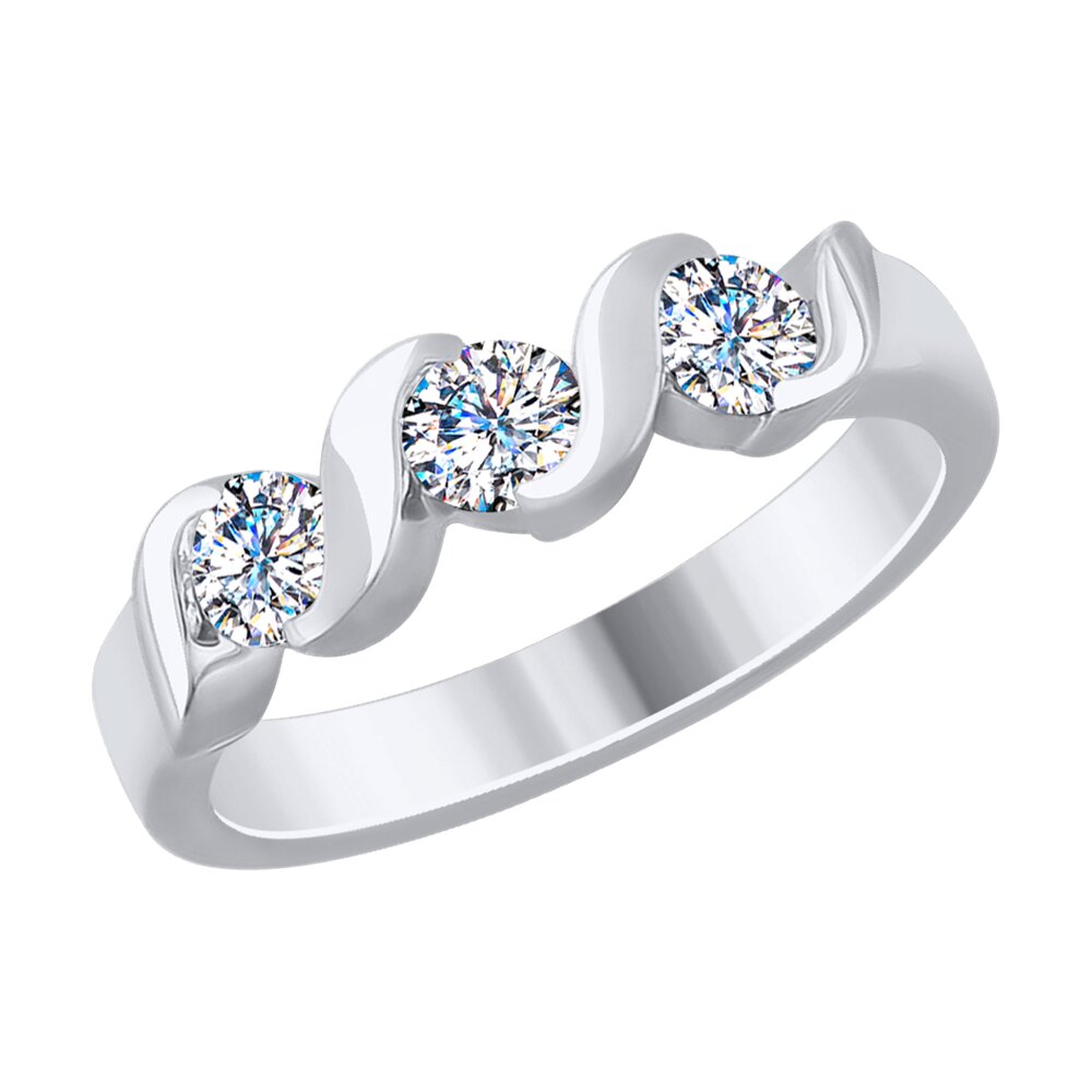 

Кольцо SOKOLOV Diamonds из белого золота с бриллиантами