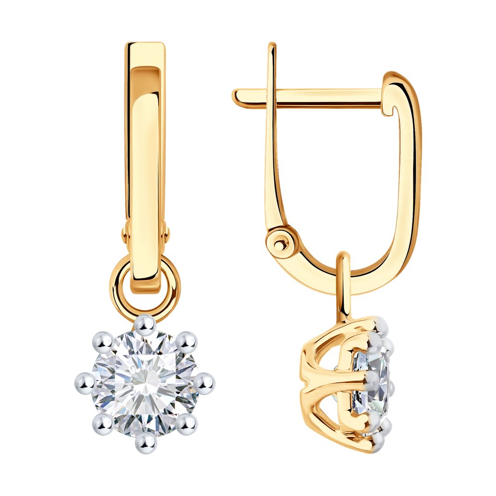 Серьги SOKOLOV из золота с фианитами