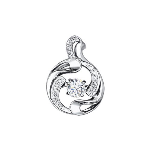 

Подвеска с бриллиантами и топазом swarovski SOKOLOV