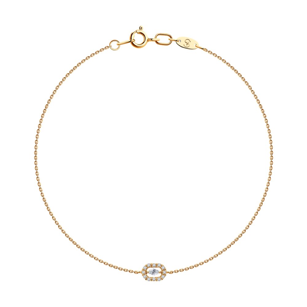 Браслет SOKOLOV из золота с бриллиантами, фото 1