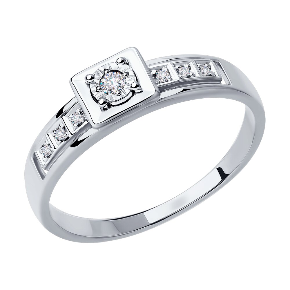 

Кольцо SOKOLOV Diamonds из белого золота с бриллиантами