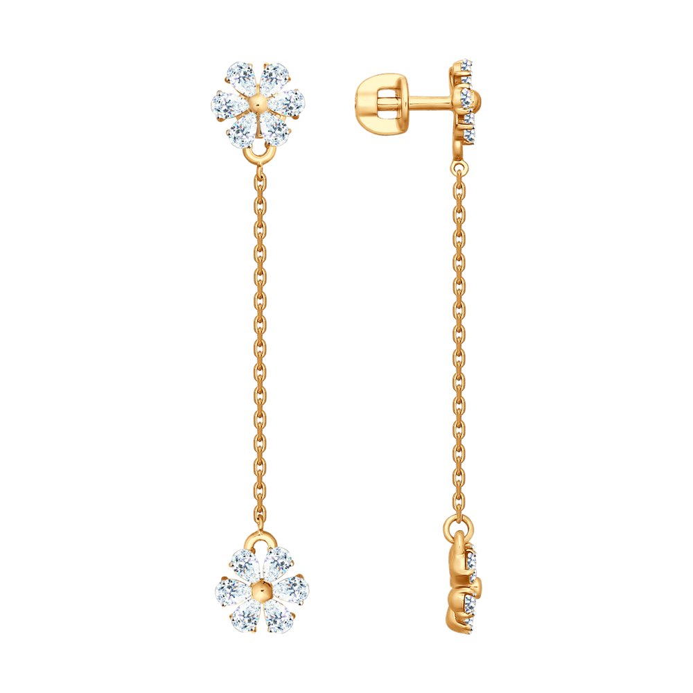 

Серьги SOKOLOV из золота со Swarovski Zirconia