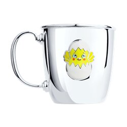 Кружка малая Цыплёнок с эмалью SOKOLOV 16500₽