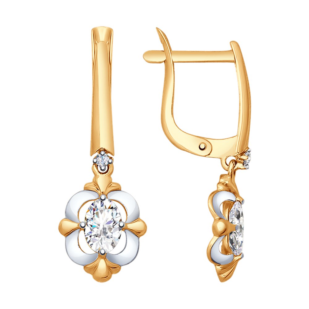 

Серьги SOKOLOV из золота с фианитами