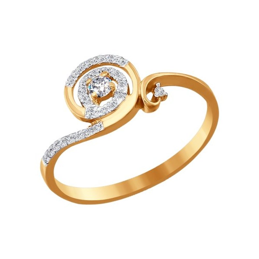 

Кольцо SOKOLOV из золота с фианитами