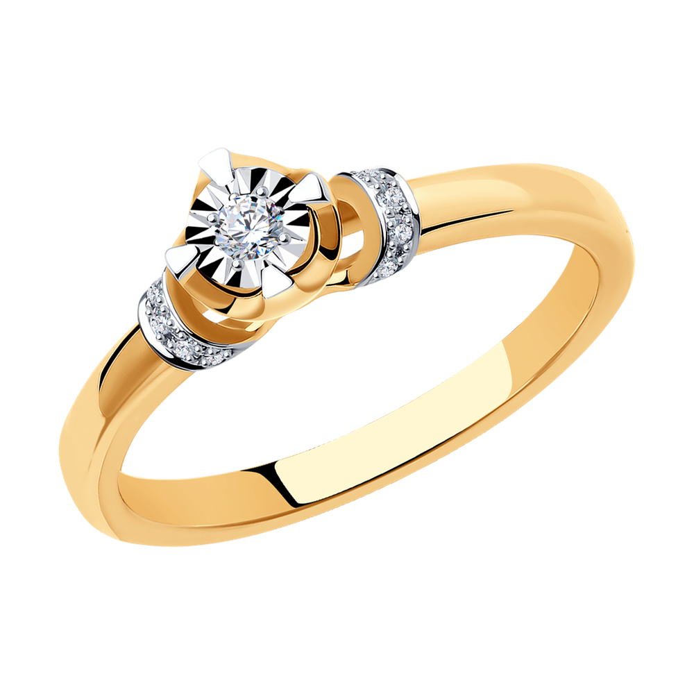 фото Помолвочное кольцо sokolov diamonds из золота с бриллиантами