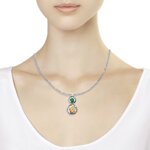 Подвеска из серебра с фианитами