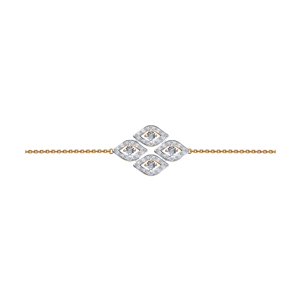 

Браслет SOKOLOV Diamonds из комбинированного золота с бриллиантами