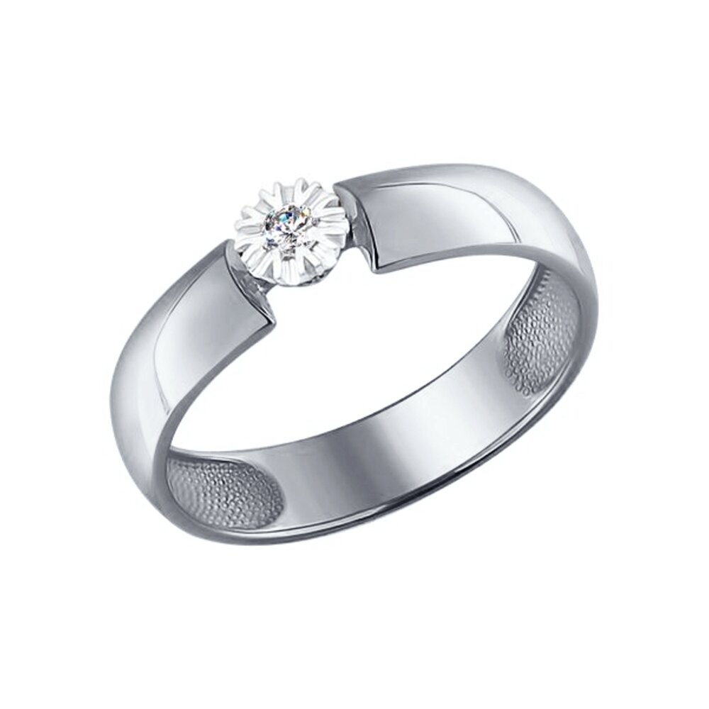 

Кольцо SOKOLOV Diamonds из белого золота с бриллиантом