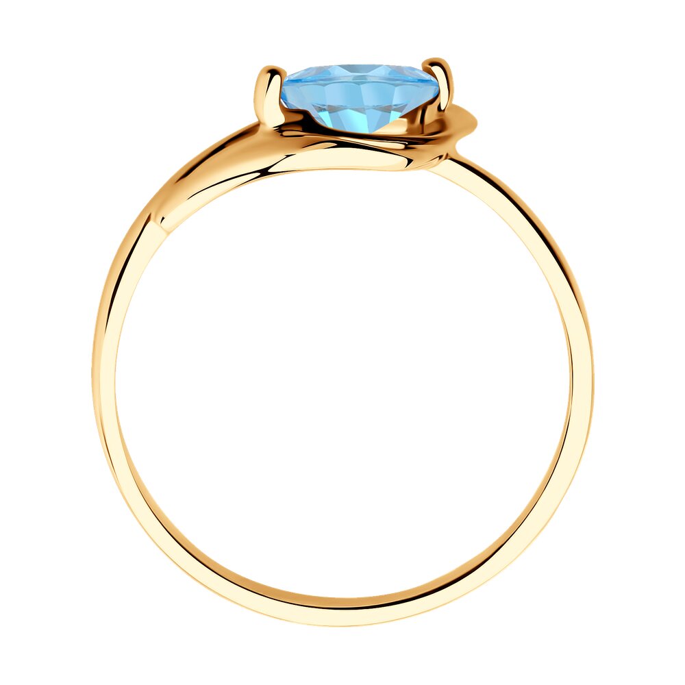 Кольцо SOKOLOV из золота с топазом, фото 3