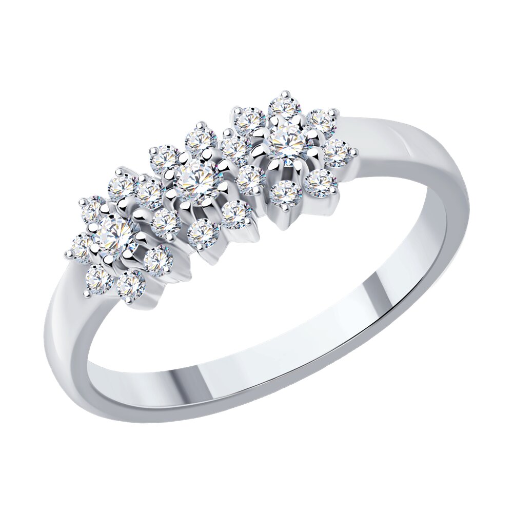 

Кольцо SOKOLOV Diamonds из белого золота с бриллиантами