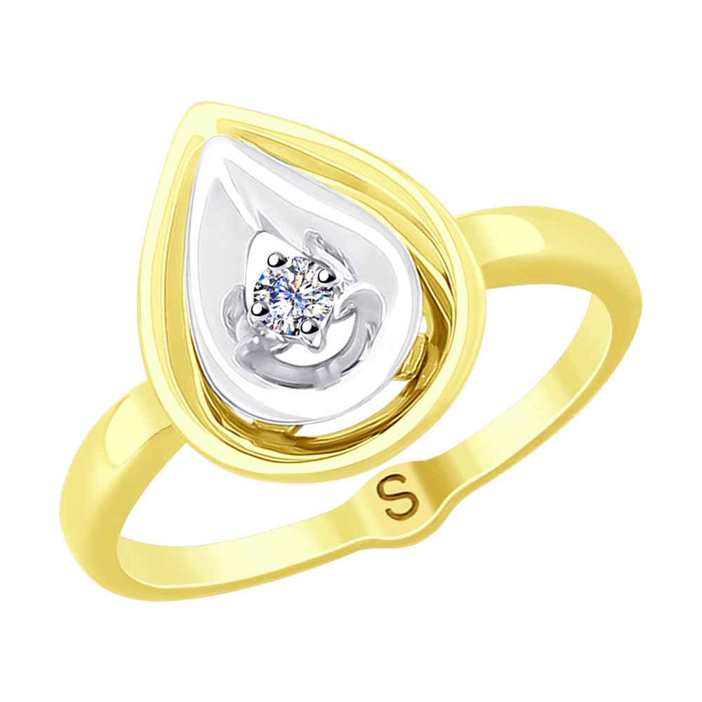 

Кольцо SOKOLOV Diamonds из комбинированного золота с бриллиантом