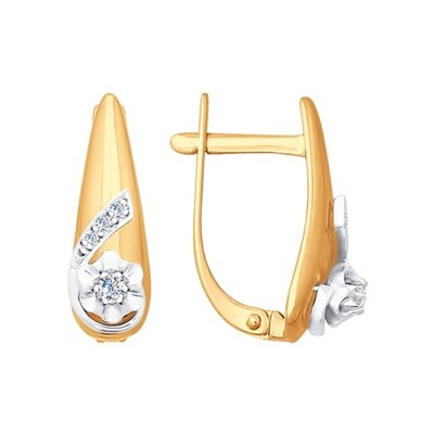 

Серьги SOKOLOV Diamonds из комбинированного золота с бриллиантами