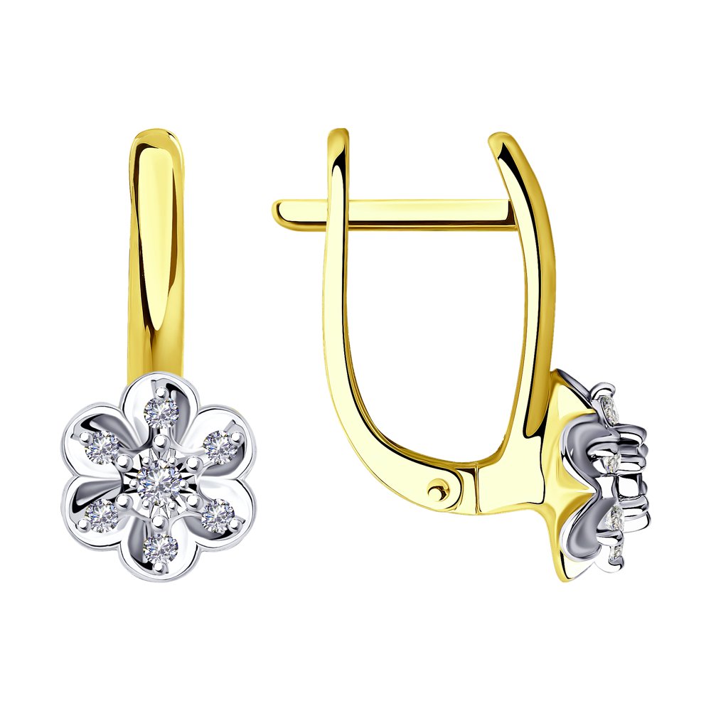 

Серьги SOKOLOV Diamonds из комбинированного золота с бриллиантами