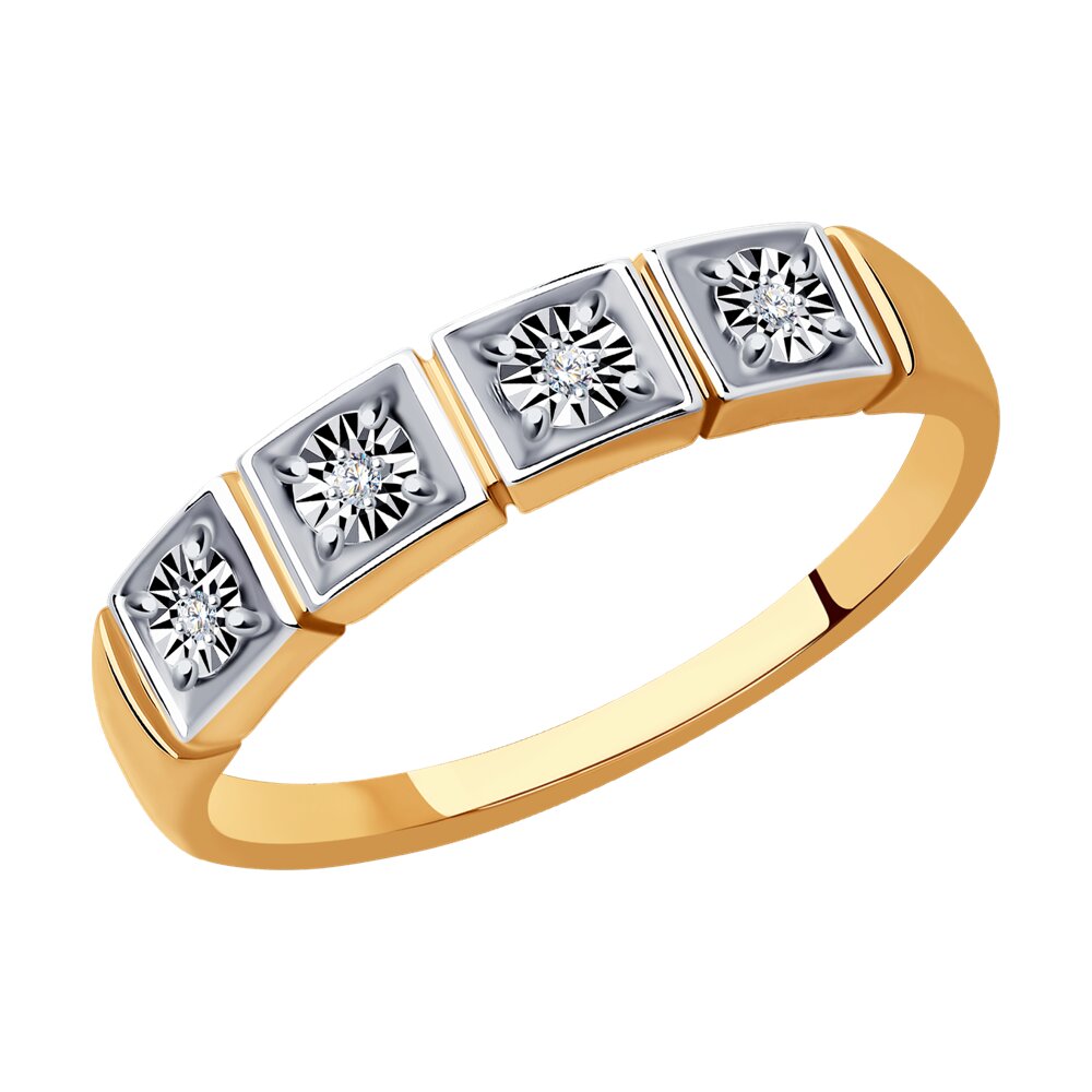 

Кольцо SOKOLOV Diamonds из комбинированного золота с бриллиантами