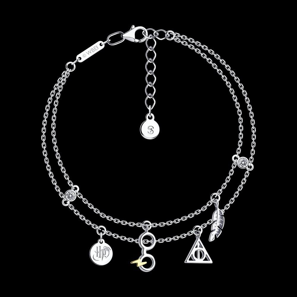 Браслет SOKOLOV из золочёного серебра с фианитами, фото 4