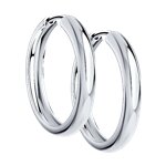 Серьги конго из серебра