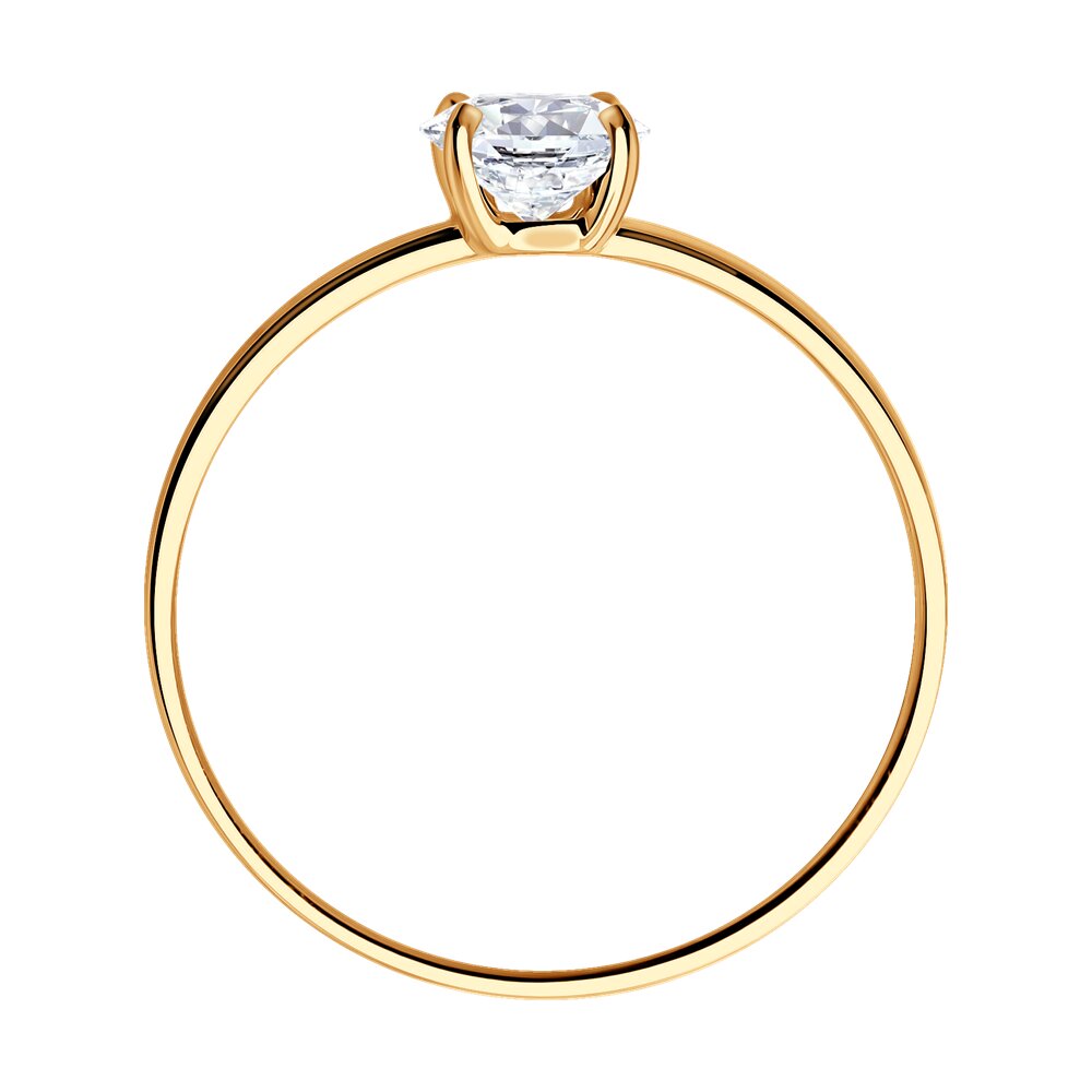 Кольцо SOKOLOV из золота с фианитом