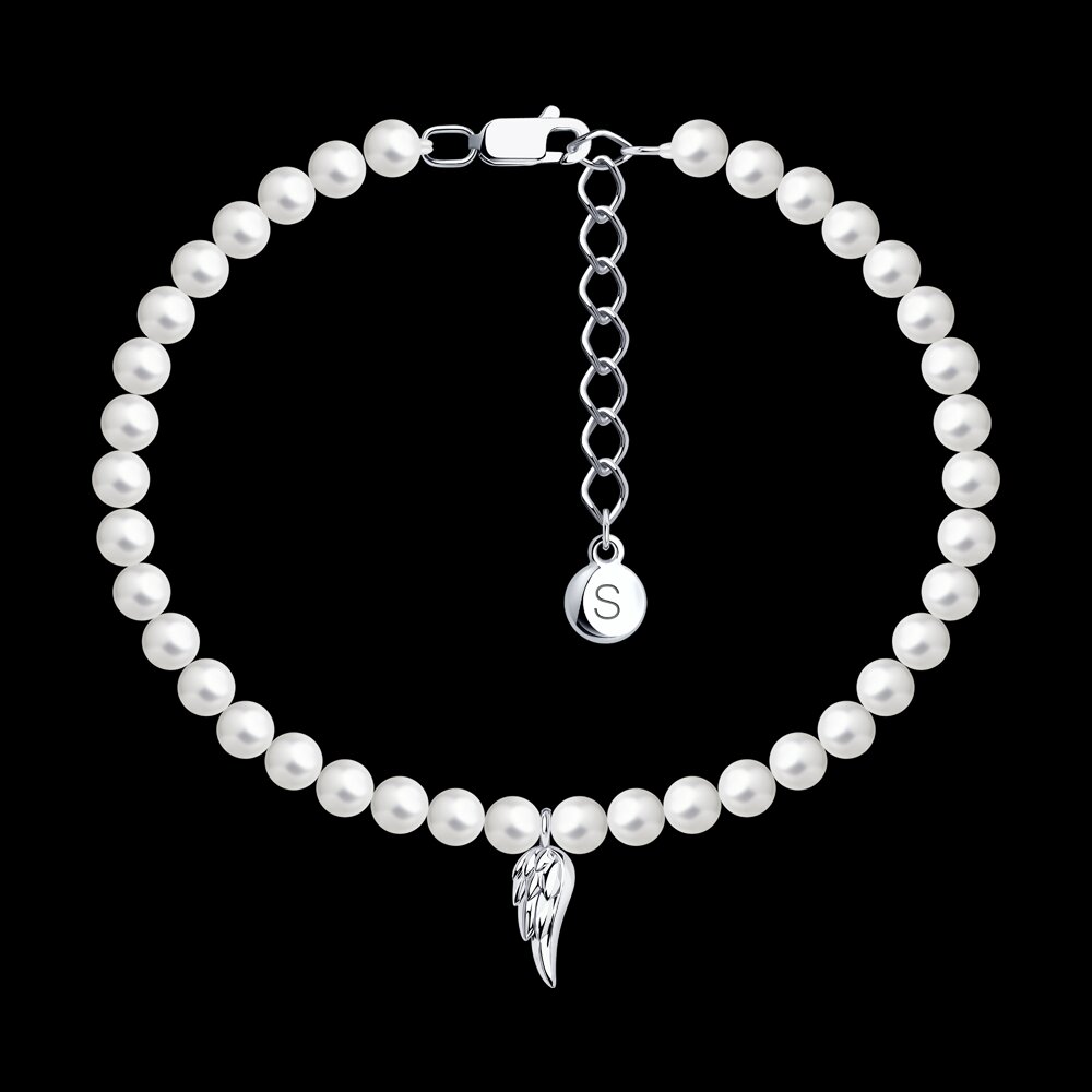 Браслет SOKOLOV из серебра с жемчугом, фото 2