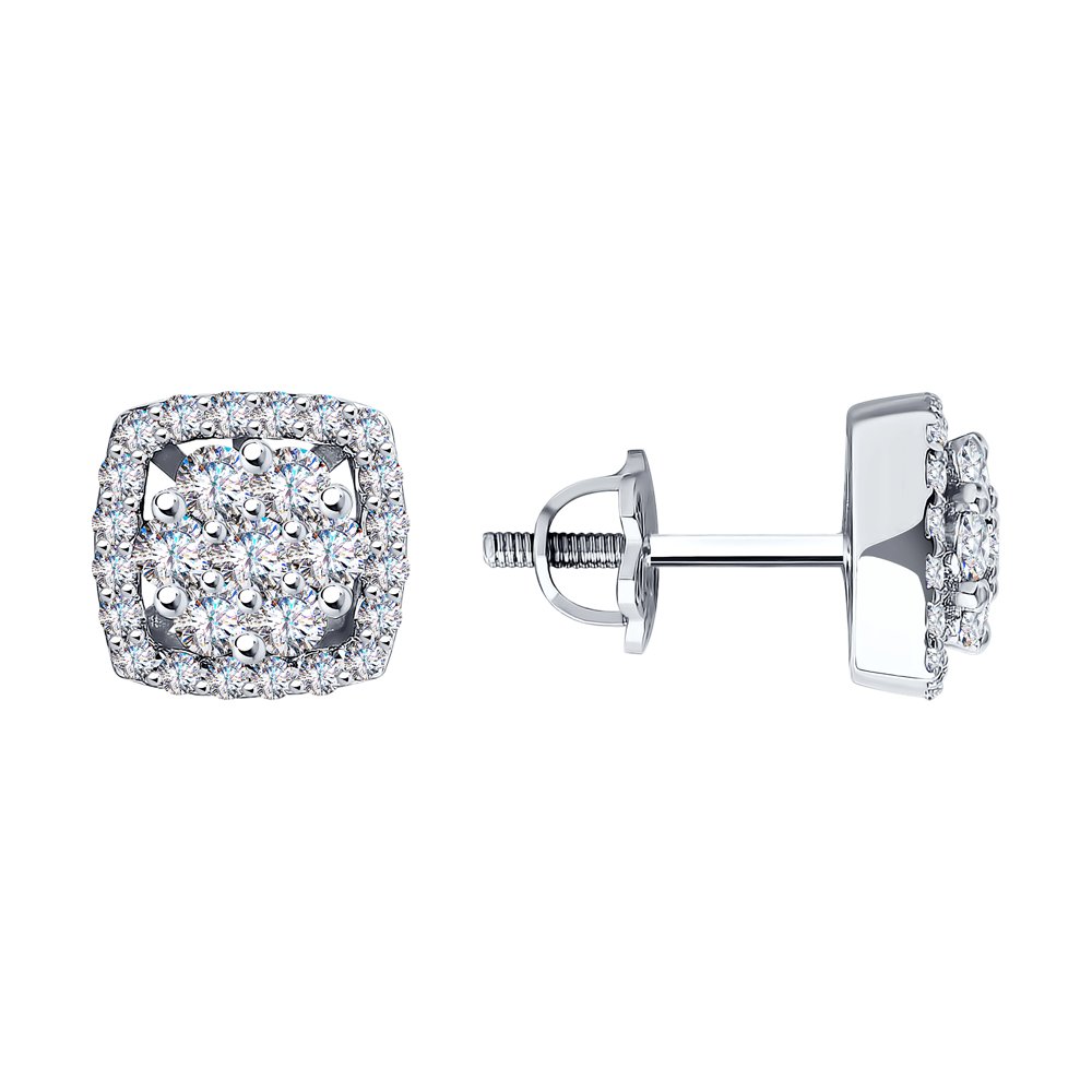 

Серьги SOKOLOV Diamonds из белого золота с бриллиантами