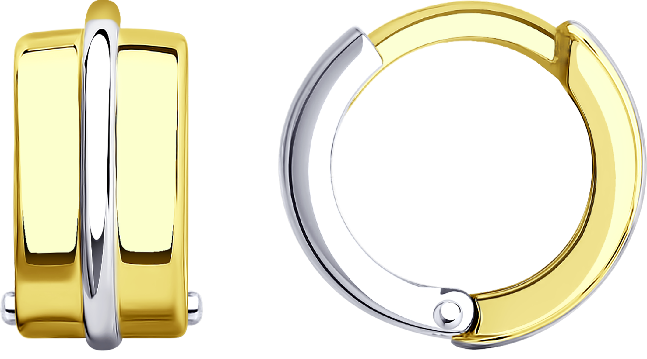 Серьги SOKOLOV из комбинированного золота 17500₽